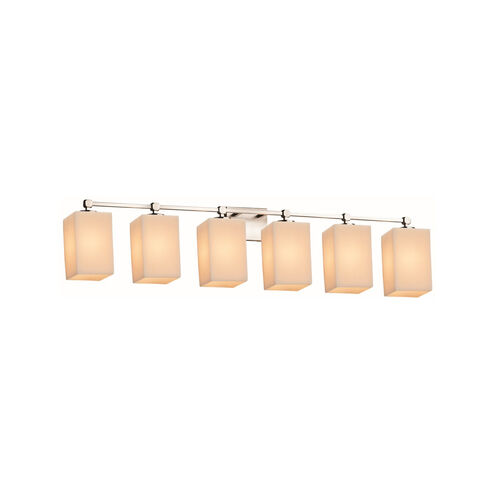 Candlearia LED 49 inch Brushed Nickel Vanity Light Wall Light in 4200 Lm LED, Amber (CandleAria), Cylinder with Melted Rim