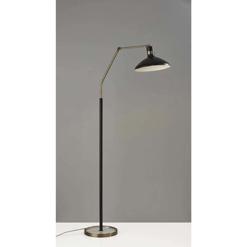 Bryson 64 inch 60.00 watt Black / Antique Brass Task Floor Lamp Portable Light