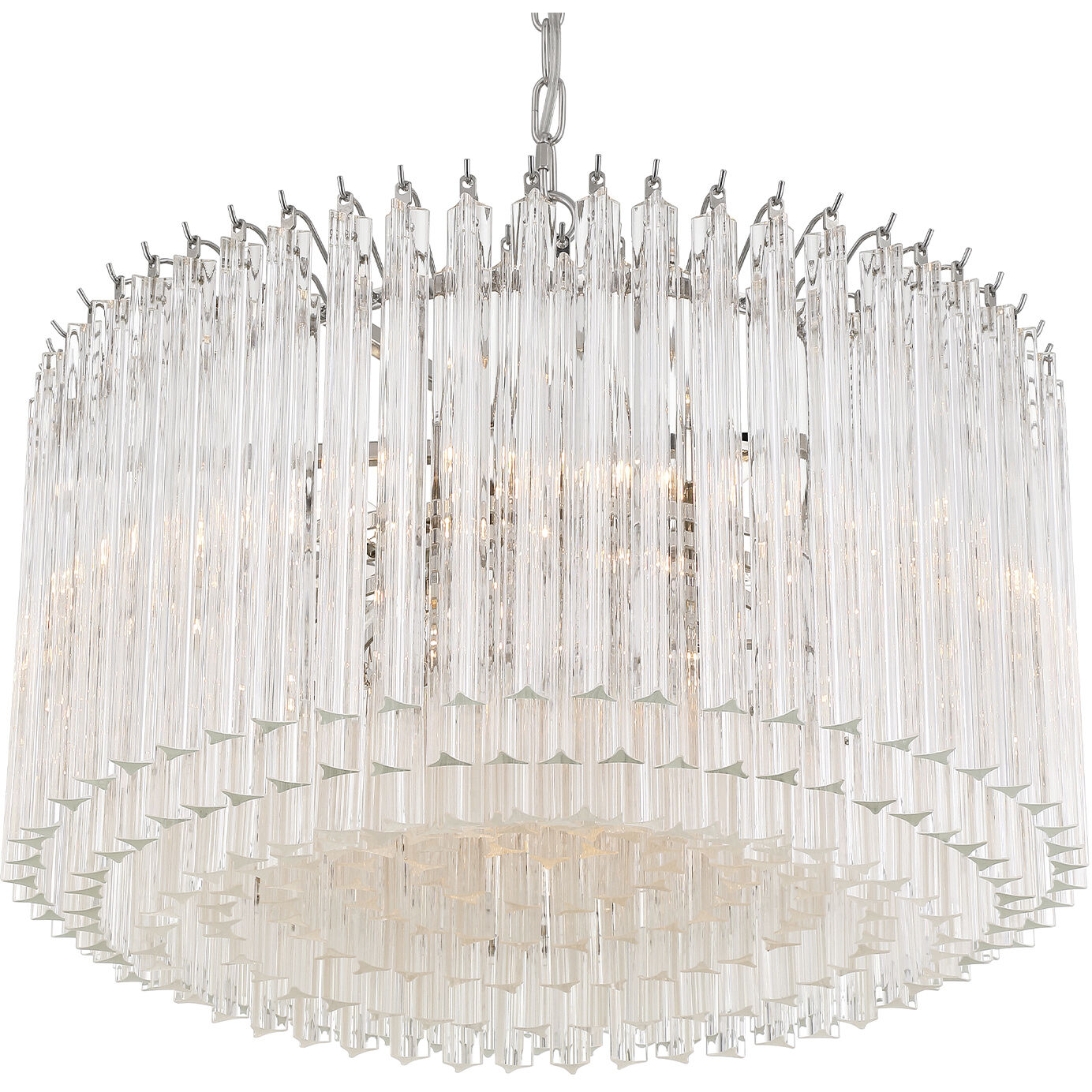 Lofton 7 Light 24 inch Polished Nickel Chandelier Ceiling Light