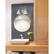 Talia 2 Light Matte Grey and Gold Vanity Light Wall Light