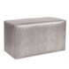 Glam 20 inch Gray Ottoman