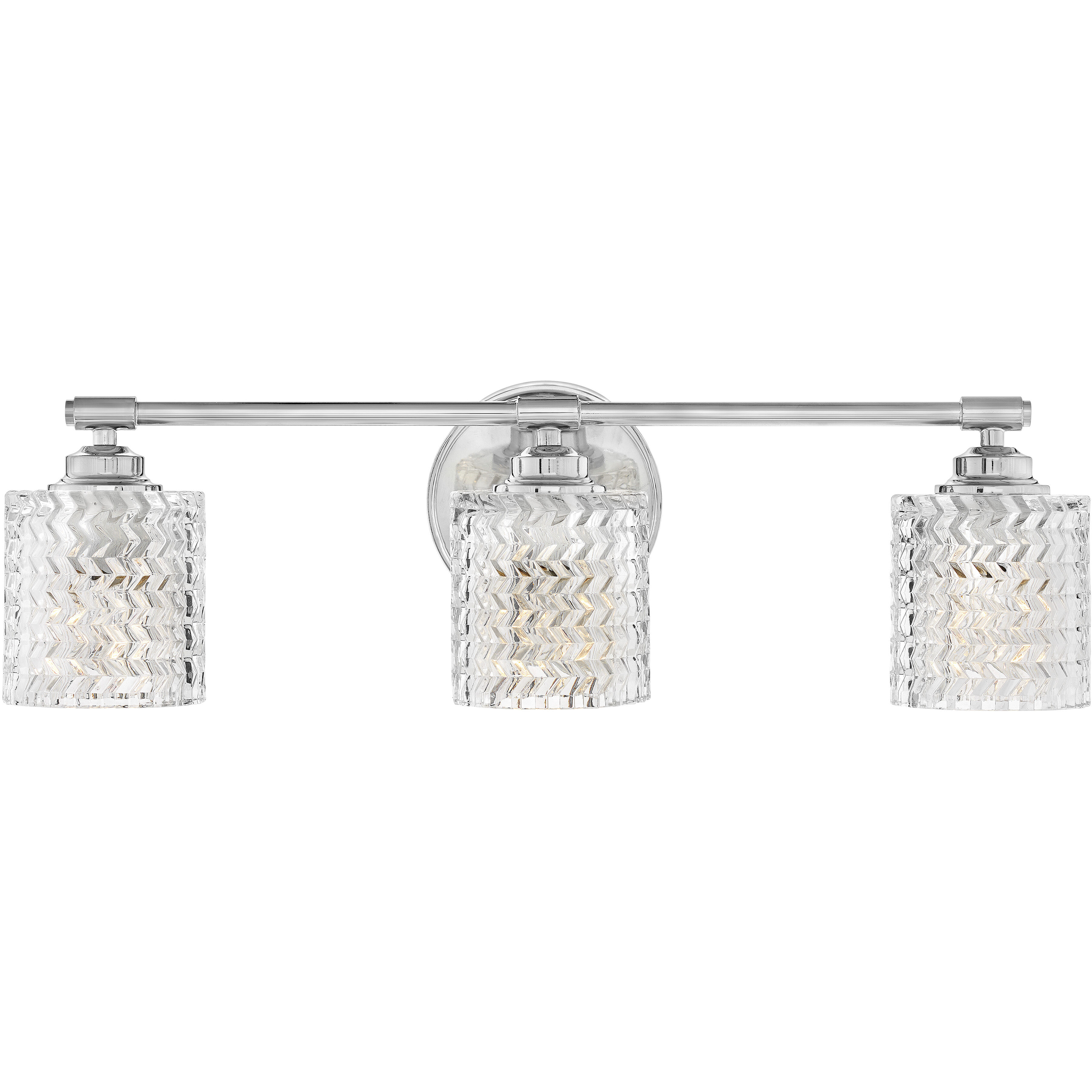 Elle 3 Light 24 inch Chrome Vanity Light Wall Light