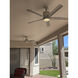 Vail 52 inch Brushed Nickel with Silver Blades Fan
