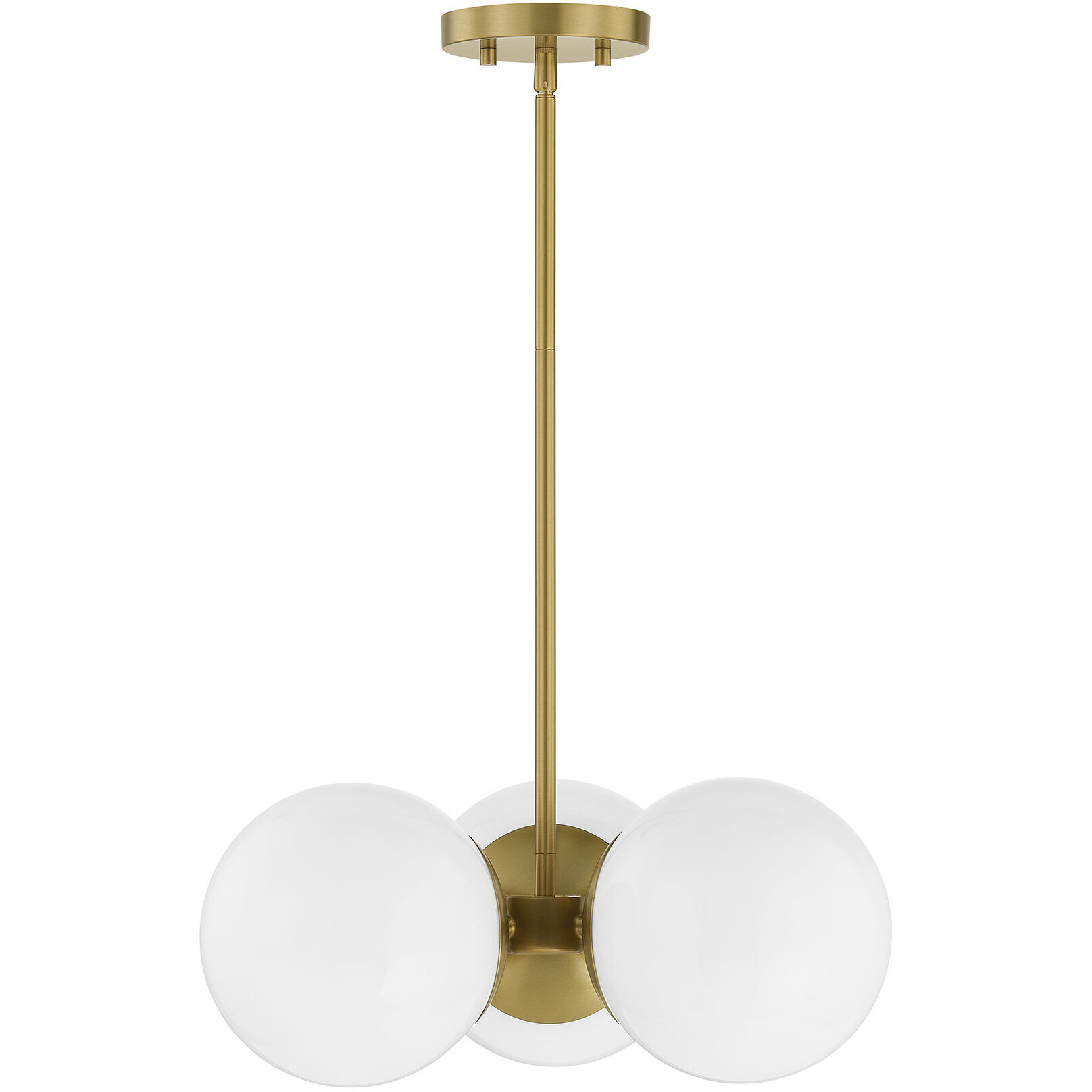 Turin 3 Light 17 inch Warm Brass Chandelier Ceiling Light