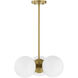 Turin 3 Light 17 inch Warm Brass Chandelier Ceiling Light