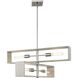 Boundary 4 Light 30 inch Brushed Nickel Chandelier Ceiling Light, Design Series