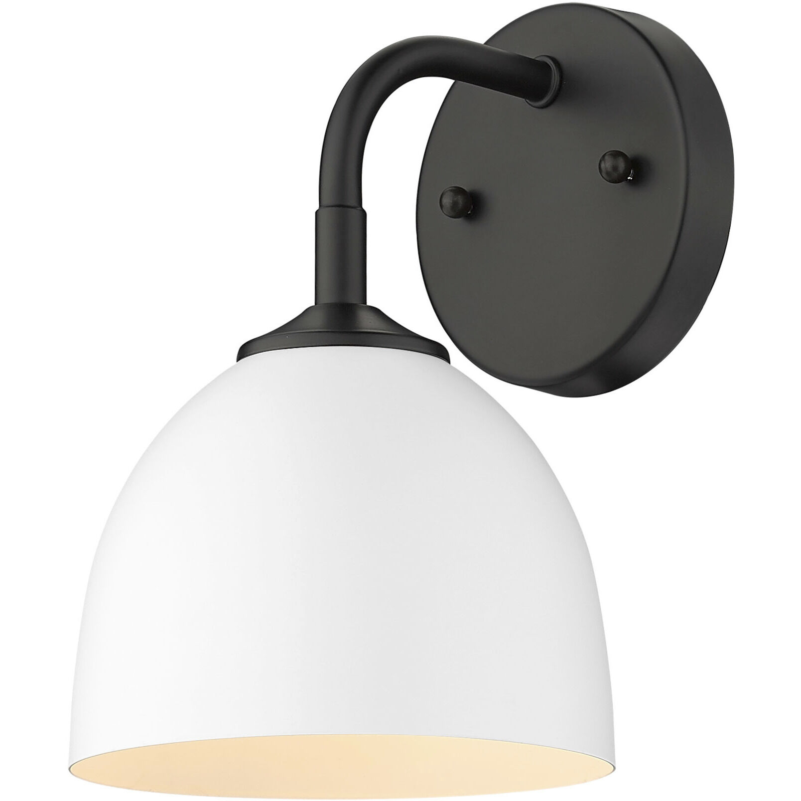Yep Zoey 1 Light 6.38 inch Matte Black Wall Sconce Wall Light in Matte White