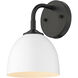 Yep Zoey 1 Light 6.38 inch Matte Black Wall Sconce Wall Light in Matte White