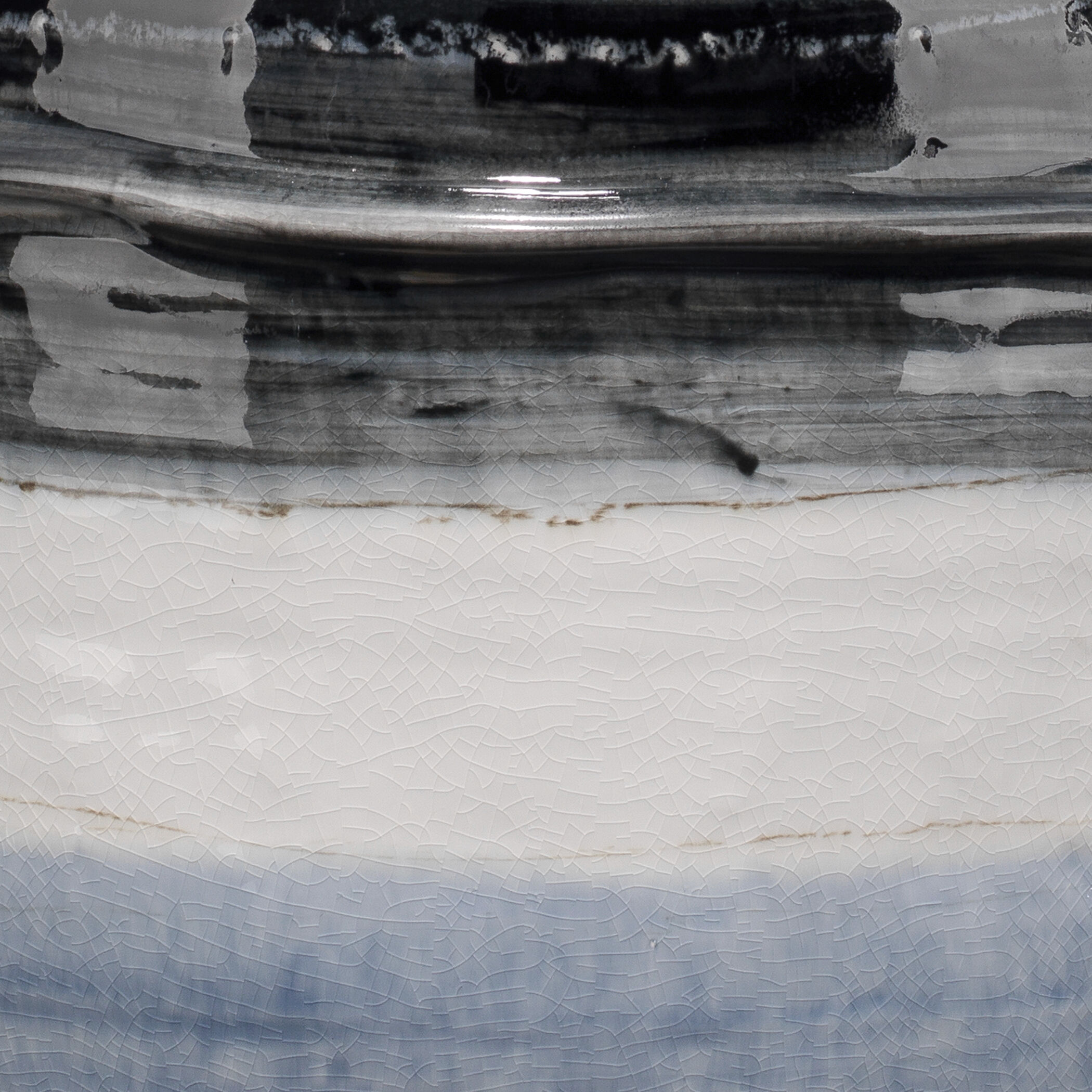 Horizon Striped 32.25 inch 150 watt Grey / Black / White Ceramic Table Lamp Portable Light