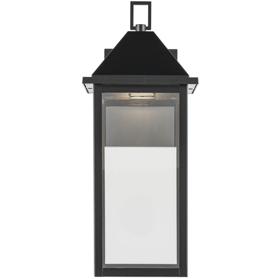 Prin 1 Light 16.75 inch Black Outdoor Wall Light, Medium