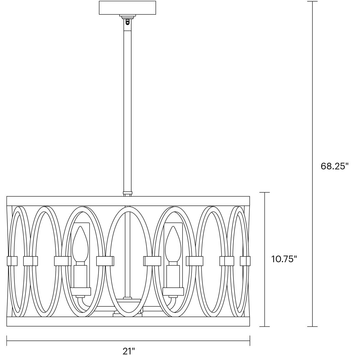 Sean Lavin Patrice 5 Light 21 inch Dark Weathered Zinc Outdoor Chandelier