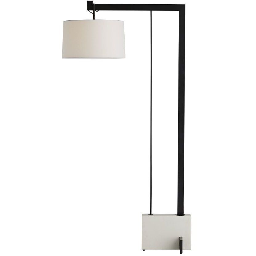 Piloti Faux Marble Floor Lamp Portable Light