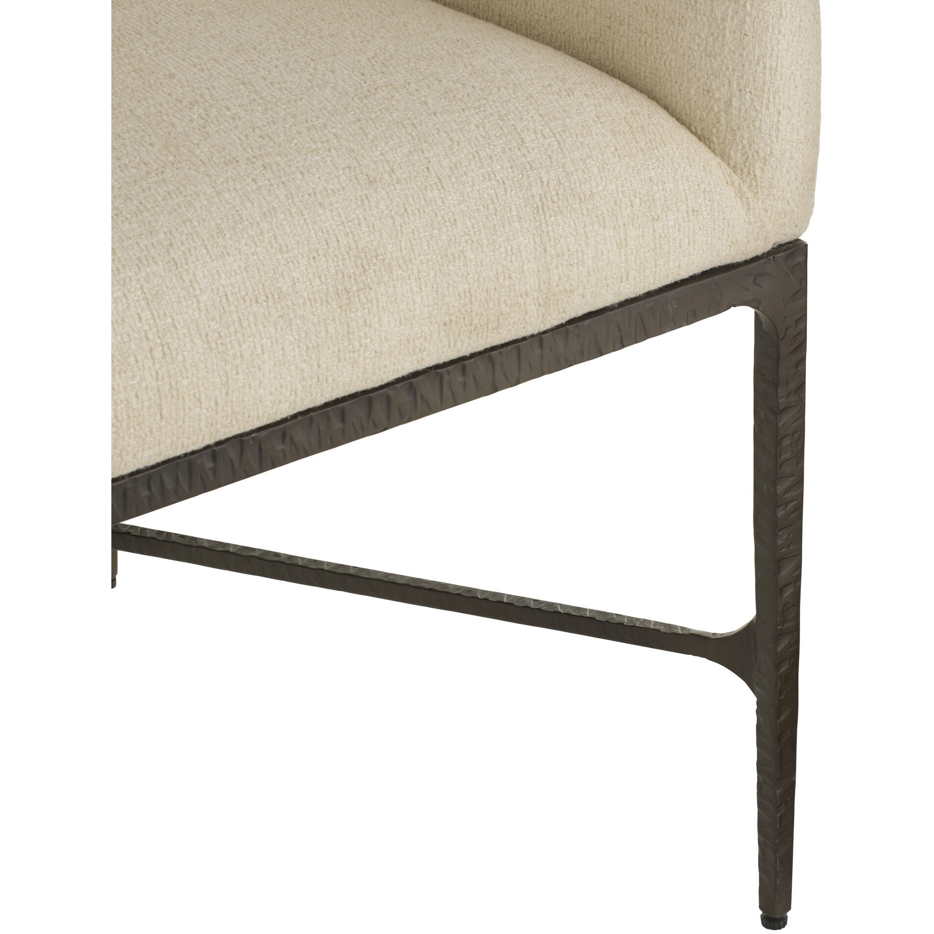 Osbourne Oxford White and Blackened Iron Dining Chair