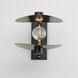 Pearl LED 11.75 inch Black and Natural Aged Brass Wall Sconce Wall Light