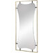 Poppy 60 X 28 inch Black/Gold Wall Mirror