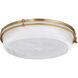 Emory 1 Light 18 inch Brushed Brass Flush Mount Ceiling Light