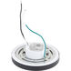 Round LED 5.25 inch Black Flush Mount Ceiling Light in 3500K
