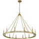 Barclay 12 Light 48 inch Olde Brass Chandelier Ceiling Light