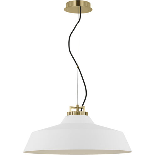 Sean Lavin Forge LED 24 inch Natural Brass Line-Voltage Pendant Ceiling Light in Matte White