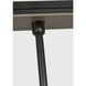 Anne-Marie Barton Remi Linear Pendant Ceiling Light in Matte Carbon and Warm Walnut