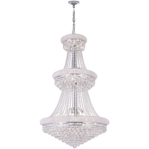 Empire 32 Light 30 inch Chrome Down Chandelier Ceiling Light