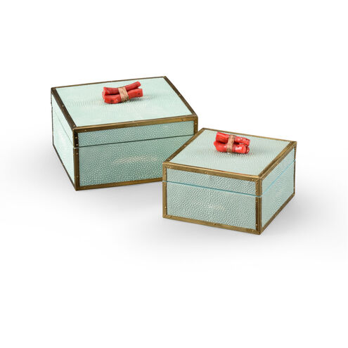 Wildwood 8 X 8 inch Sea Mist Decorative Boxes