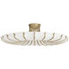 Chambers 10 Light 52 inch Antique Brass Semi Flush Mount Ceiling Light