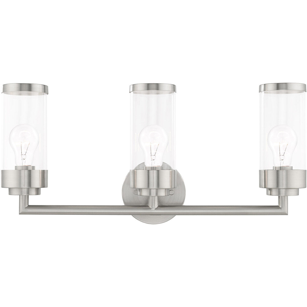 Hillcrest 3 Light 23.5 inch Brushed Nickel Bath Vanity Wall Light