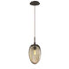 Meteo Incandescent 1 Light 9 inch Flat Bronze Pendant Ceiling Light