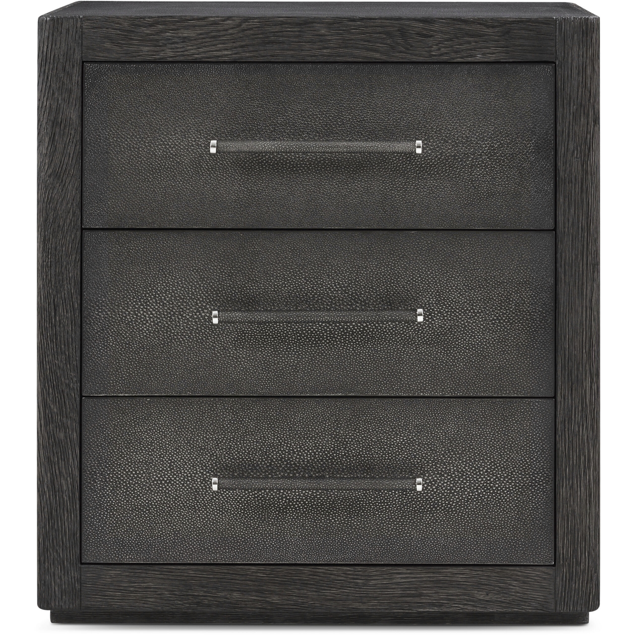 Maxwell 24 X 22 inch Obsidian Nightstand, Wooden, 3-Drawer