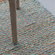 Shuttle Weave Durrie with Hamming 36 X 24 inch Petrol Rug, Rectangle