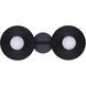 Payton 2 Light 20 inch Black Vanity Light Wall Light