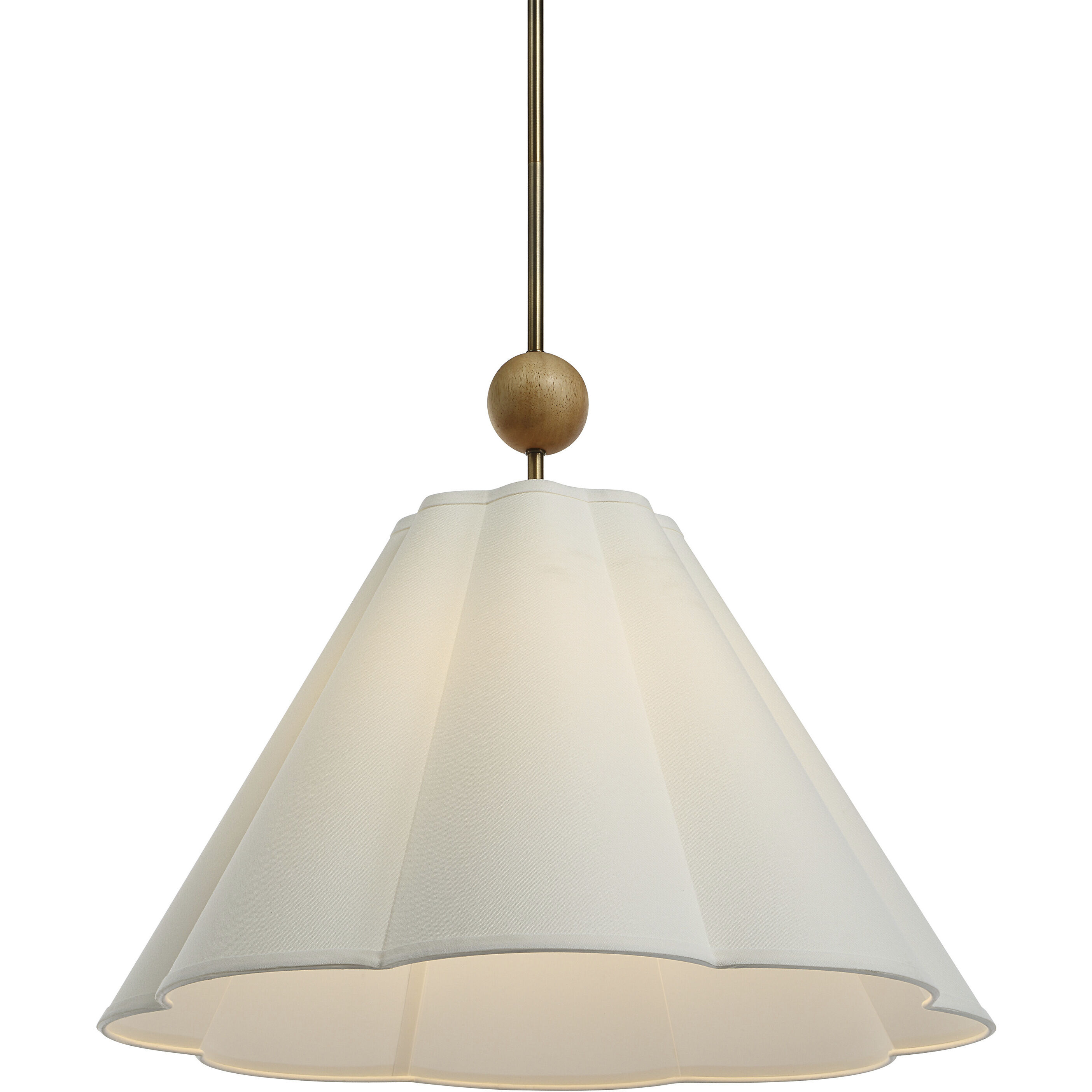 Arielle 1 Light 25 inch Dark Antique Brushed Brass Pendant Ceiling Light