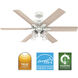 Fonthill 52 inch Fresh White with Light Oak/Fresh White Blades Ceiling Fan