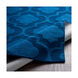 Central Park 72 X 48 inch Dark Blue Rugs, Rectangle