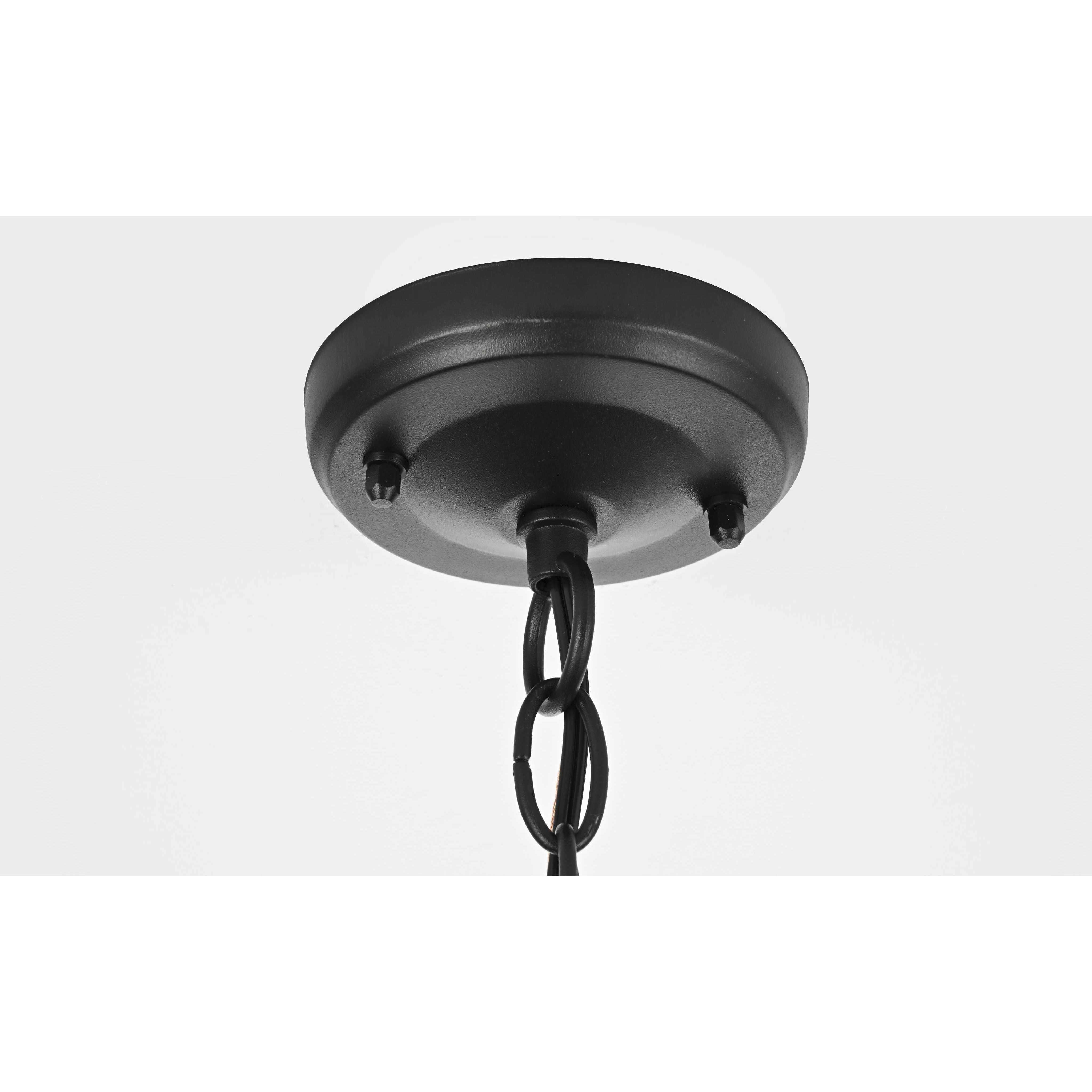 Luz 1 Light 9 inch Black Outdoor Pendant