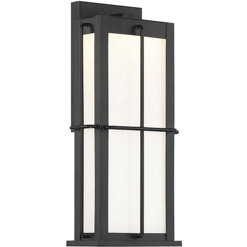 Bensa LED 14.75 inch Black Outdoor Wall Sconce