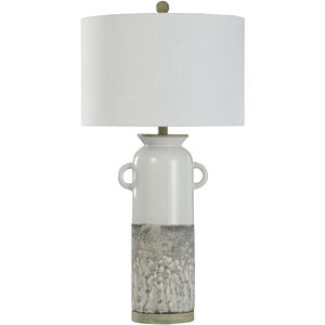 Cynder 34 inch 150.00 watt White Glazed Table Lamp Portable Light