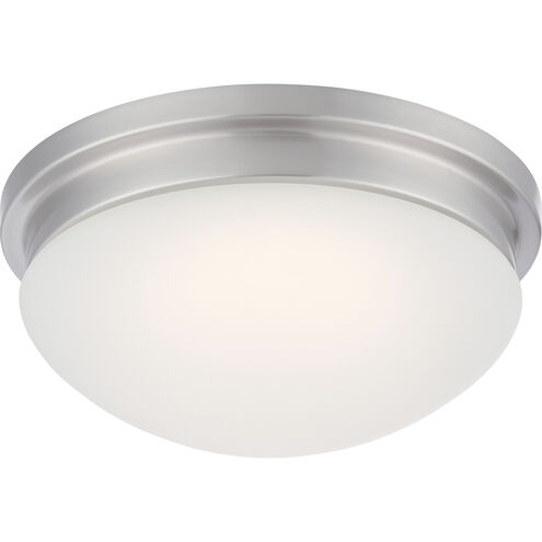 Spector LED 12 inch Brushed Nickel Flush Mount Ceiling Light