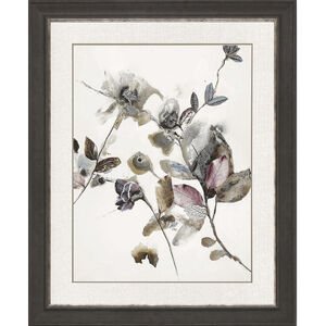 Playing Flower Brown and Blue and Pink and Multi Framed Art
