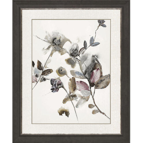 Playing Flower Brown and Blue and Pink and Multi Framed Art
