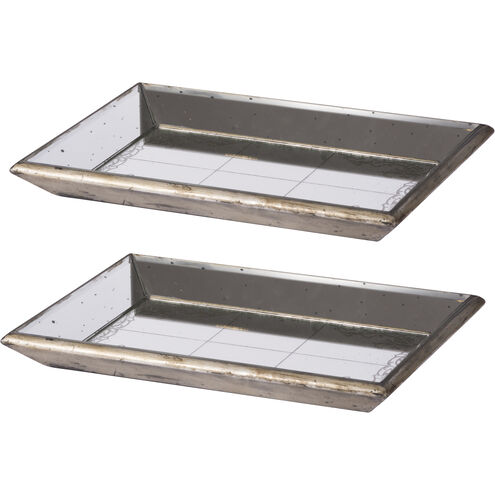 Violet Champagne Tray, Set of 2