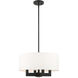 Cresthaven 4 Light 18 inch Black Chandelier Ceiling Light