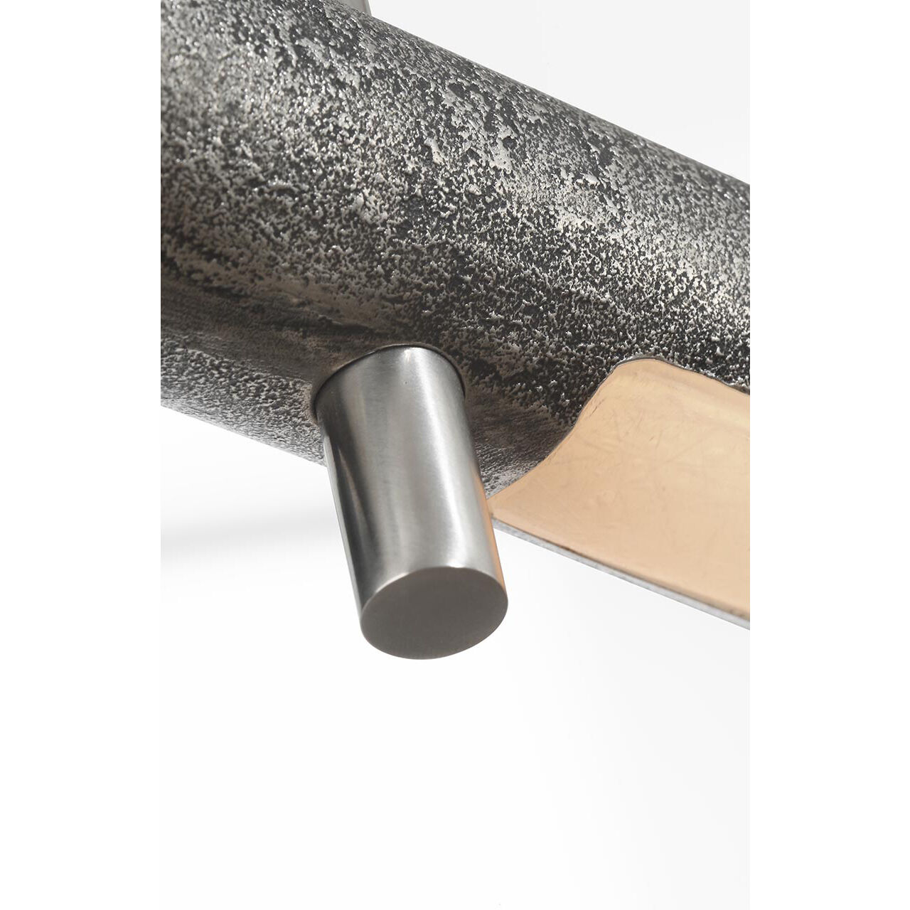 Anne-Marie Barton Stahl Linear Chandelier Ceiling Light in Museum Pewter