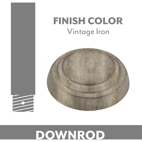 Signature Vintage Iron Fan Downrod in 18