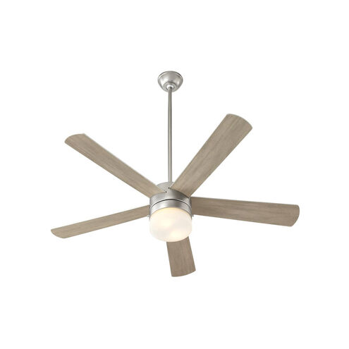 Maxwell 52 inch Satin Nickel with Silver/Weathered Gray Blades Ceiling Fan
