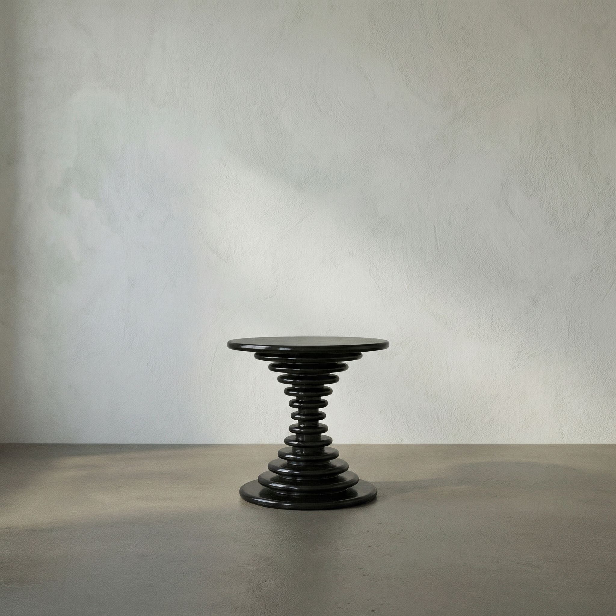 Scheiben 28 X 28 inch Hand Rubbed Black Side Table