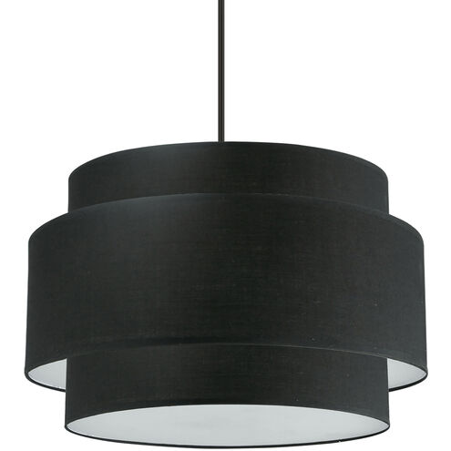 Priya 4 Light 22 inch Matte Black with Black Chandelier Ceiling Light