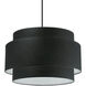 Priya 4 Light 22 inch Matte Black with Black Chandelier Ceiling Light