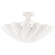 Hadley 3 Light 22.5 inch Gesso White Semi-Flush Mount Ceiling Light